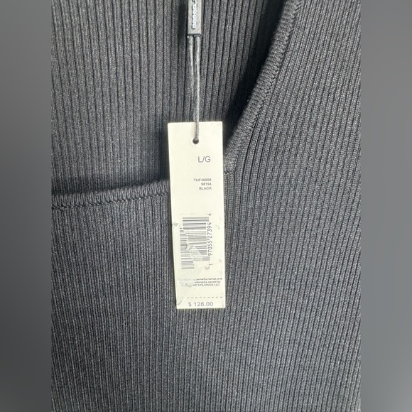 T-TAHARI SHORT SLEEVE SQUARE NECK MIDI DRESS NWT Large - Picture 7 of 7